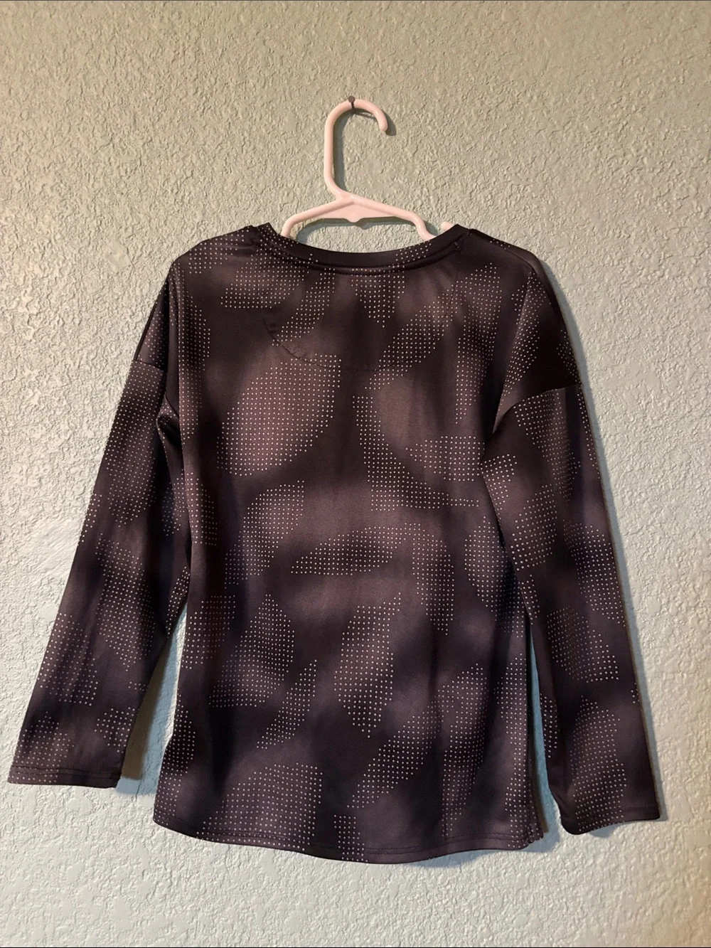 Nike Girls Black Dri-FIT Twist Hem Long Sleeve Athletic Top Size Medium Good